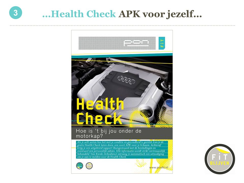 …Health Check APK voor jezelf…