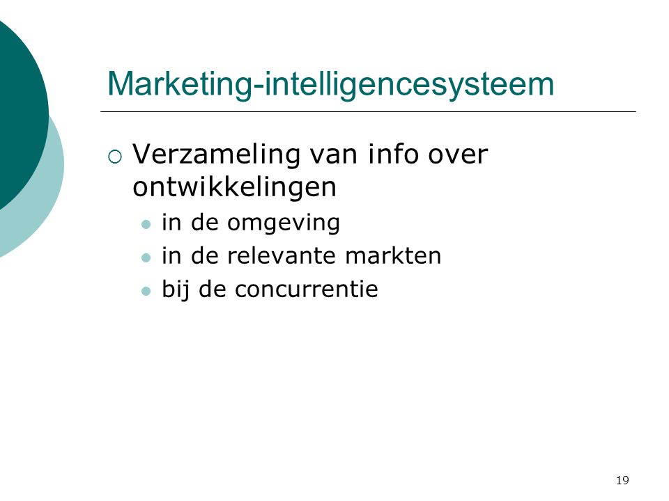 Marketing-intelligencesysteem