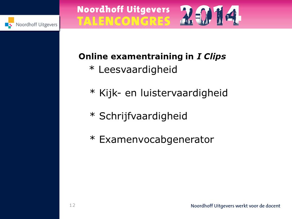 Online examentraining in I Clips