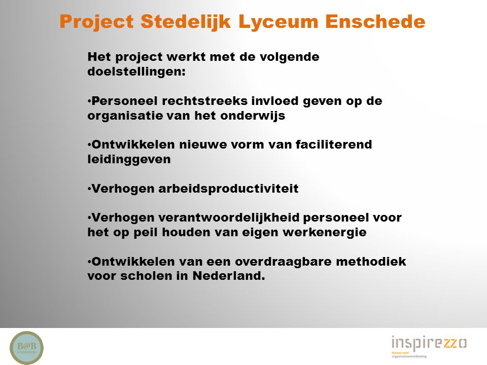Project Stedelijk Lyceum Enschede