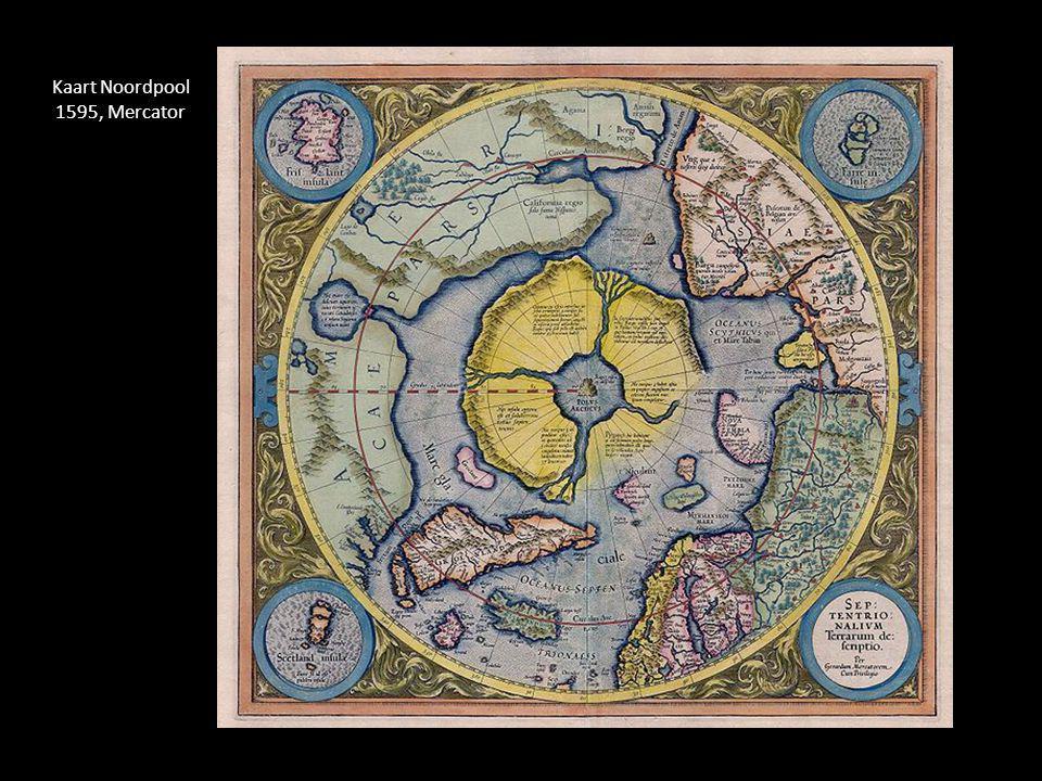 Kaart Noordpool 1595, Mercator