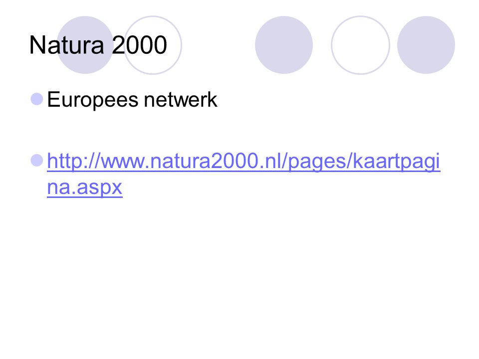 Natura 2000 Europees netwerk