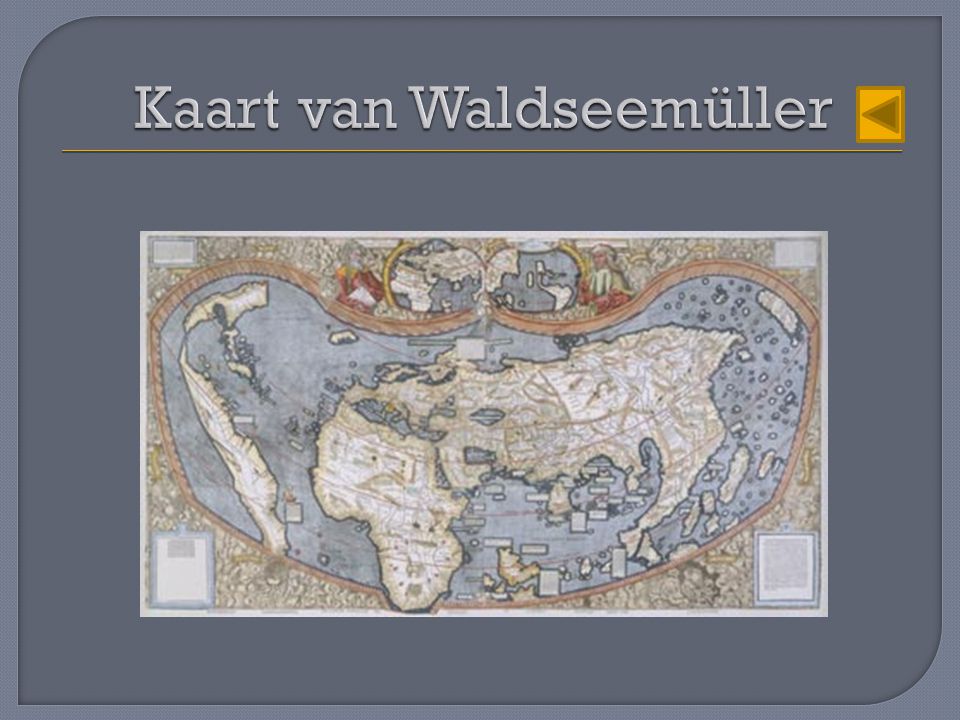 Kaart van Waldseemüller