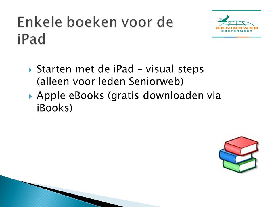 Enkele boeken voor de iPad