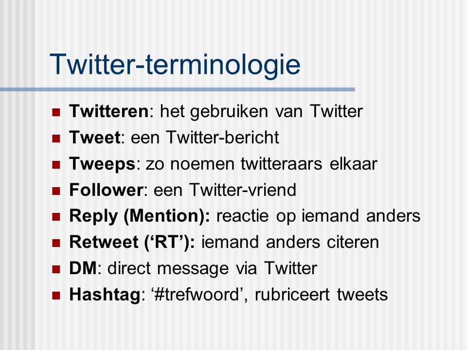 Twitter-terminologie
