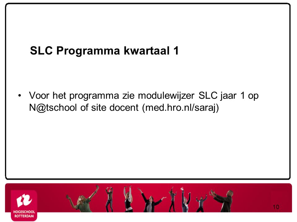 SLC Programma kwartaal 1