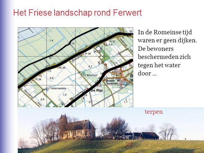 Het Friese landschap rond Ferwert