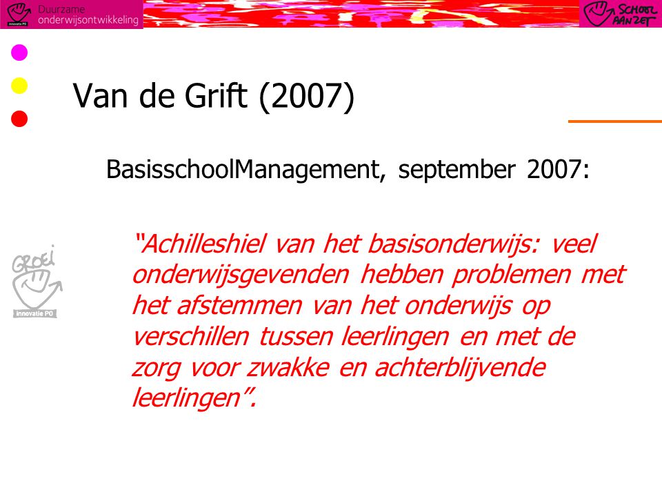 Van de Grift (2007) BasisschoolManagement, september 2007: