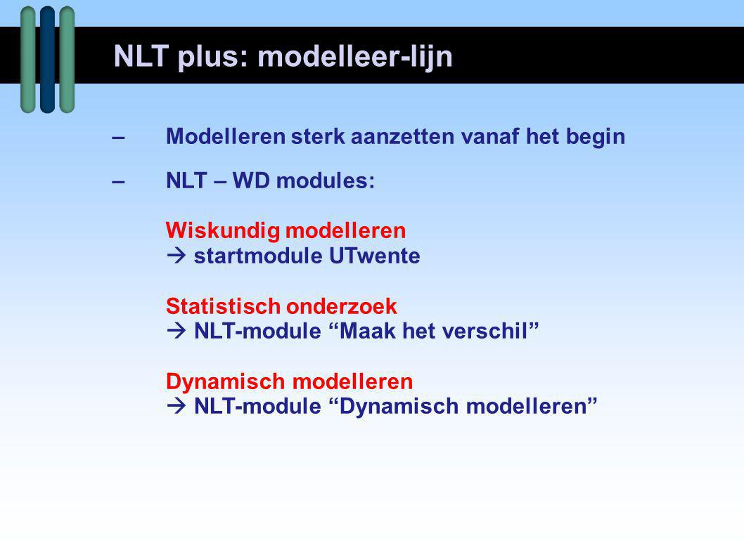 NLT plus: modelleer-lijn