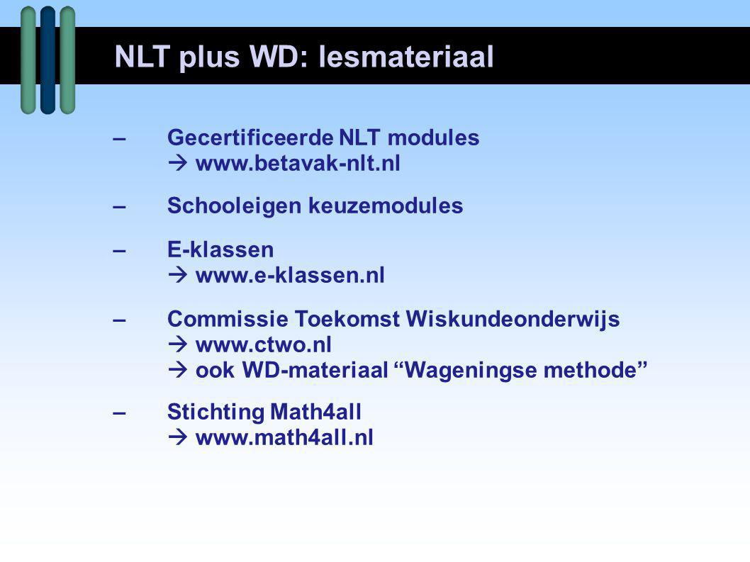 NLT plus WD: lesmateriaal
