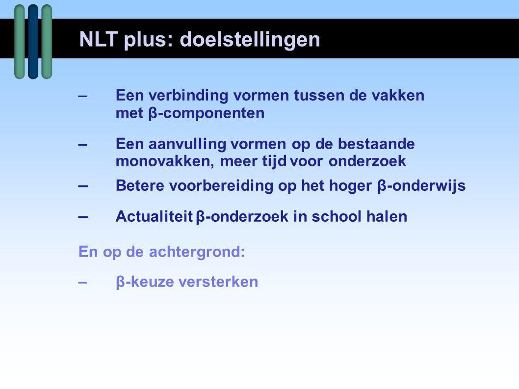NLT plus: doelstellingen