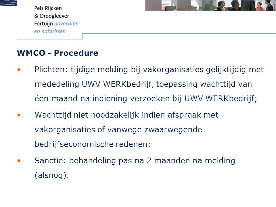 WMCO - Procedure
