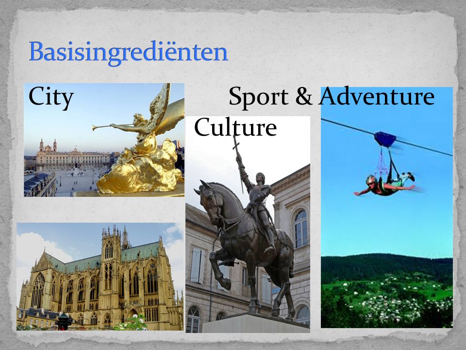 Basisingrediënten City Sport & Adventure Culture
