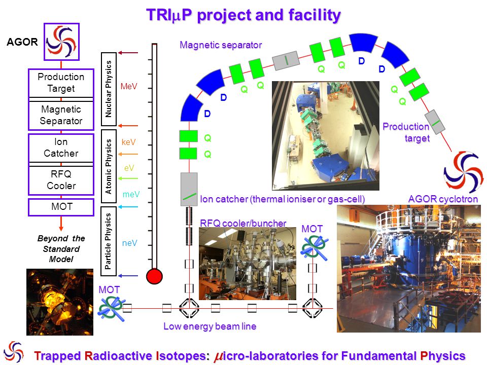 TRIP project and facility Beyond the Standard Model