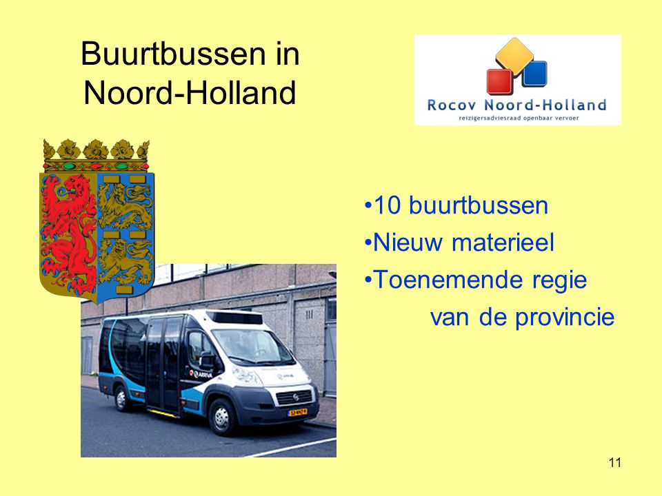 Buurtbussen in Noord-Holland
