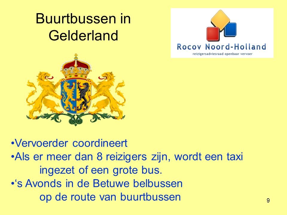 Buurtbussen in Gelderland