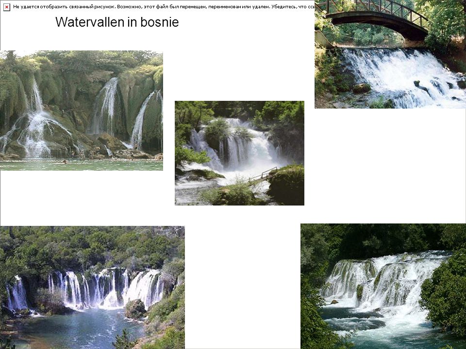 Watervallen in bosnie
