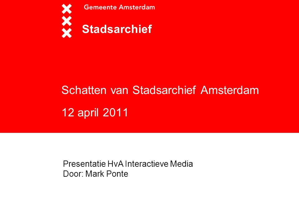 Schatten van Stadsarchief Amsterdam 12 april 2011