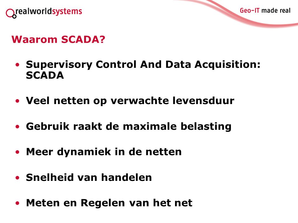 Supervisory Control And Data Acquisition: SCADA