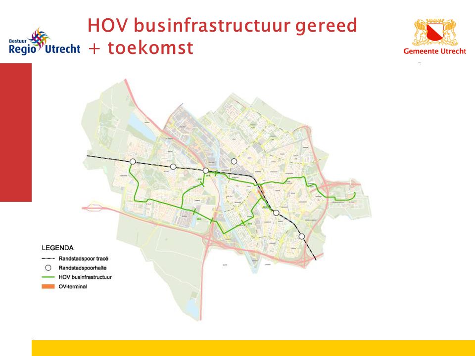 HOV businfrastructuur gereed + toekomst