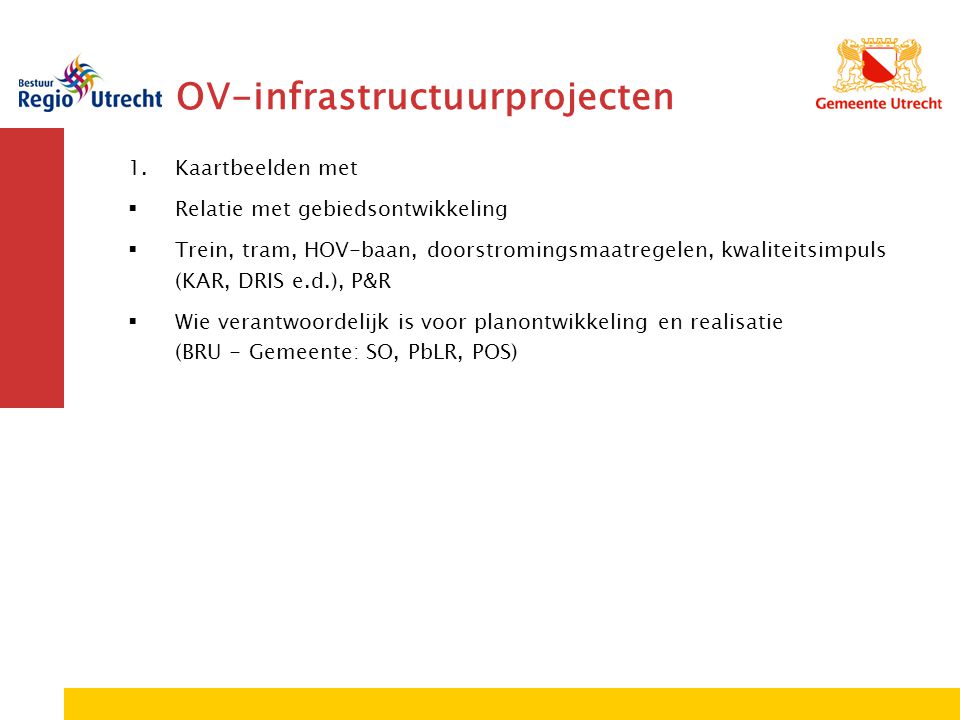 OV-infrastructuurprojecten