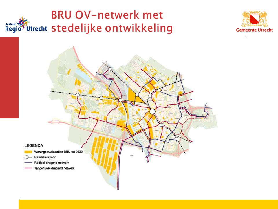 BRU OV-netwerk met stedelijke ontwikkeling