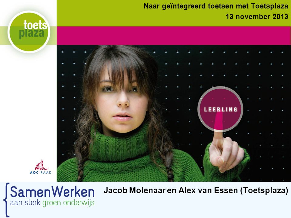 Jacob Molenaar en Alex van Essen (Toetsplaza)