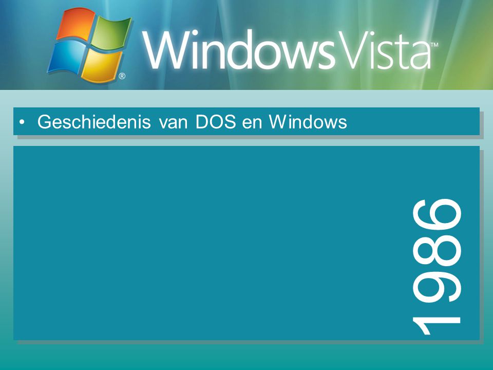 Geschiedenis van DOS en Windows