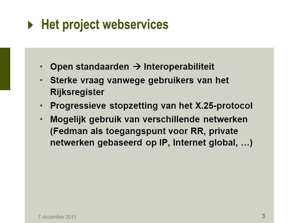 Het project webservices