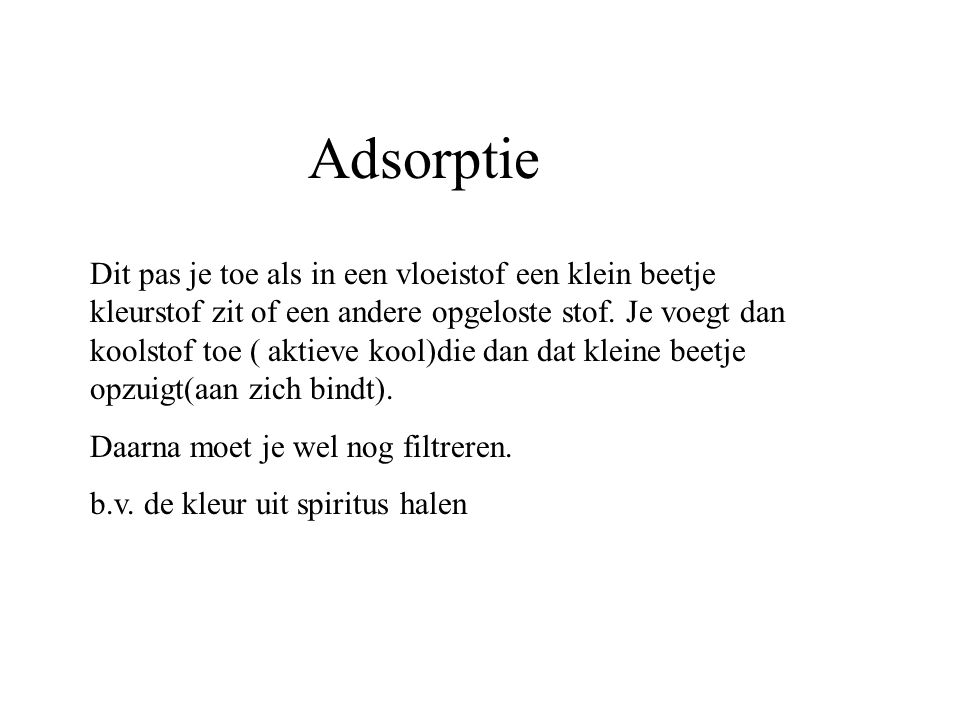 Adsorptie