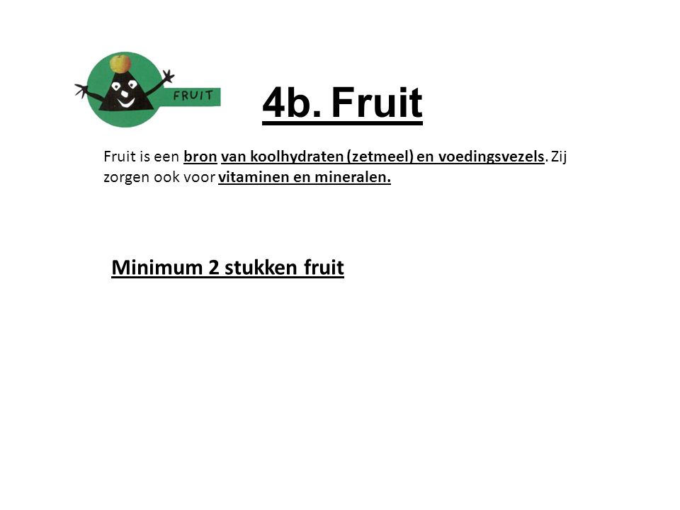 4b. Fruit Minimum 2 stukken fruit