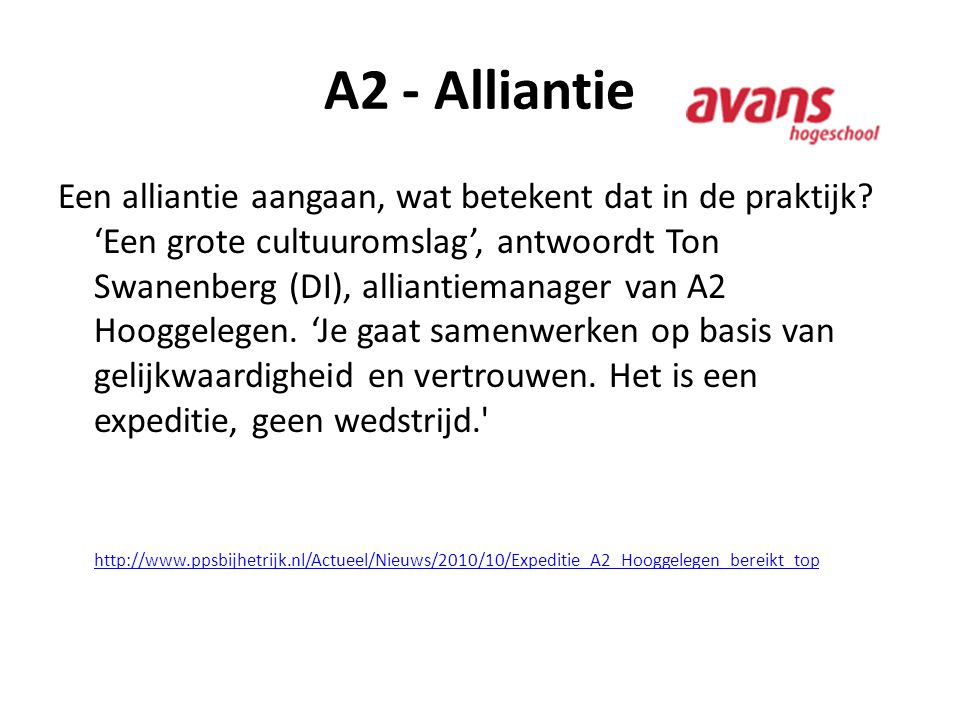 A2 - Alliantie