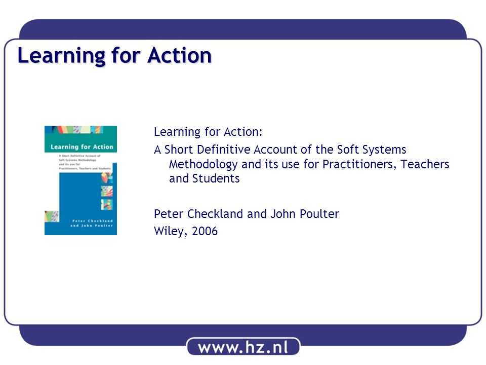 Learning for Action Learning for Action:
