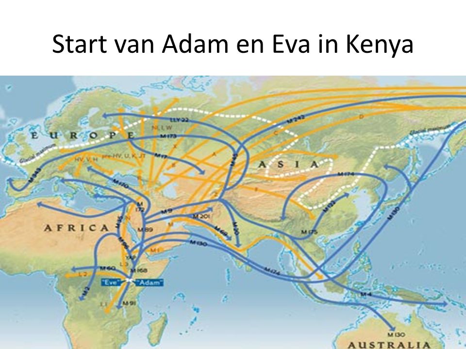 Start van Adam en Eva in Kenya