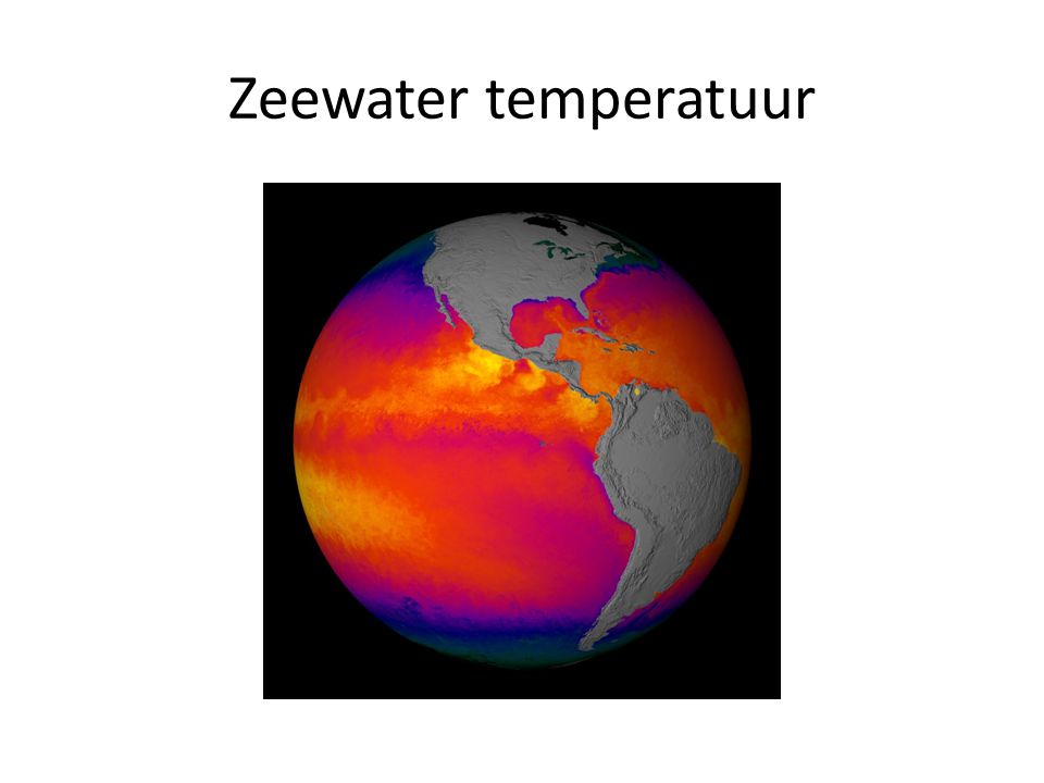 Zeewater temperatuur