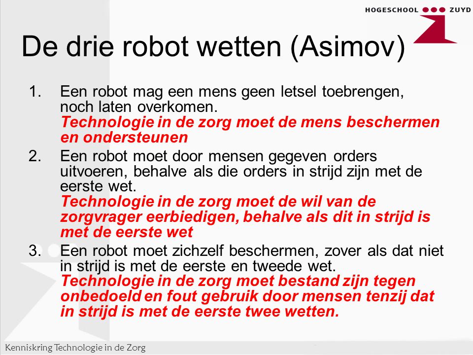 De drie robot wetten (Asimov)