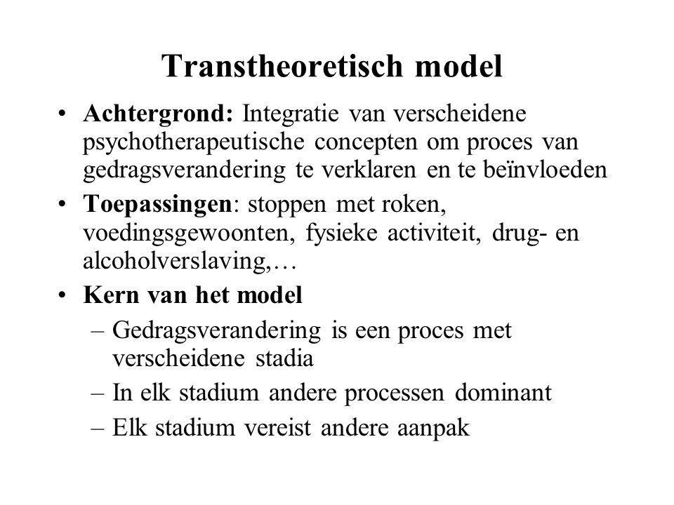 Transtheoretisch model