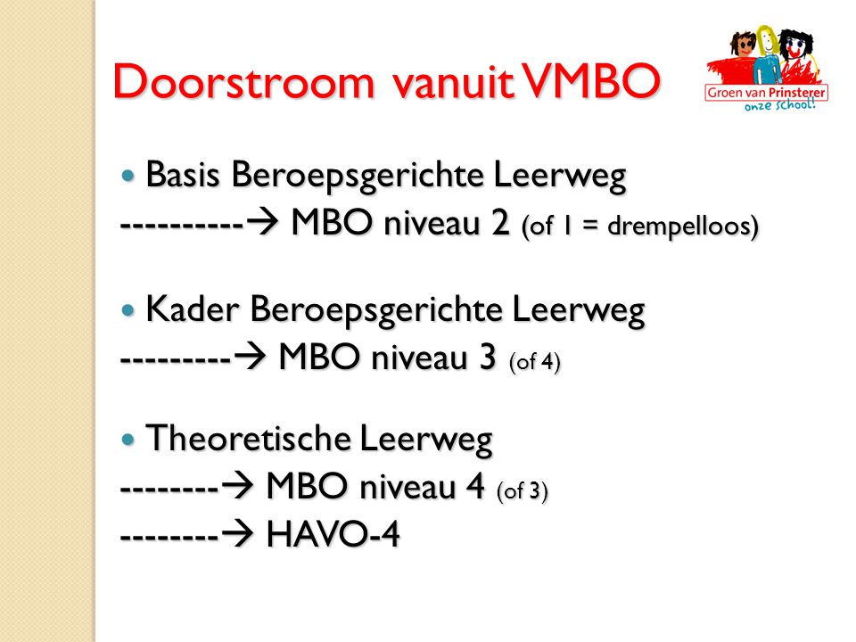 Doorstroom vanuit VMBO