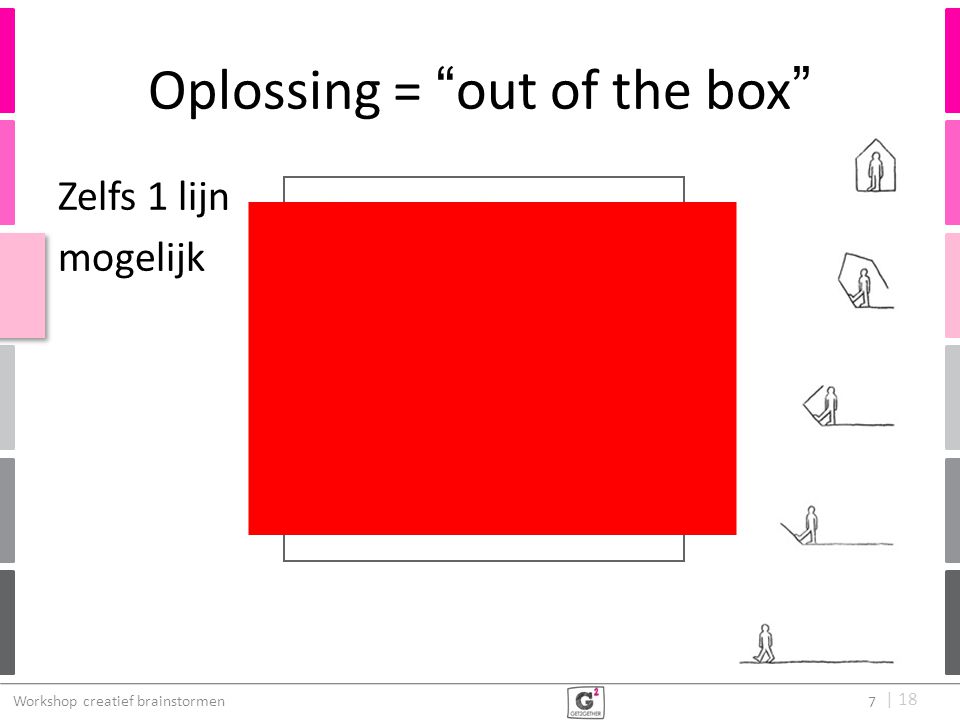 Oplossing = out of the box