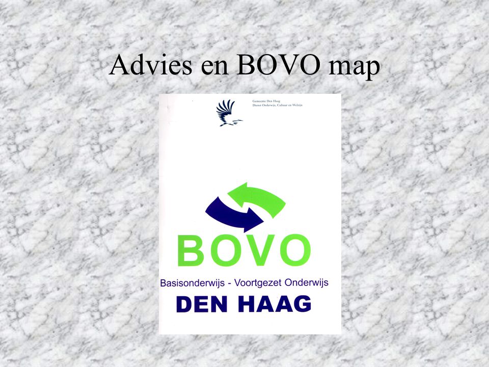 Advies en BOVO map