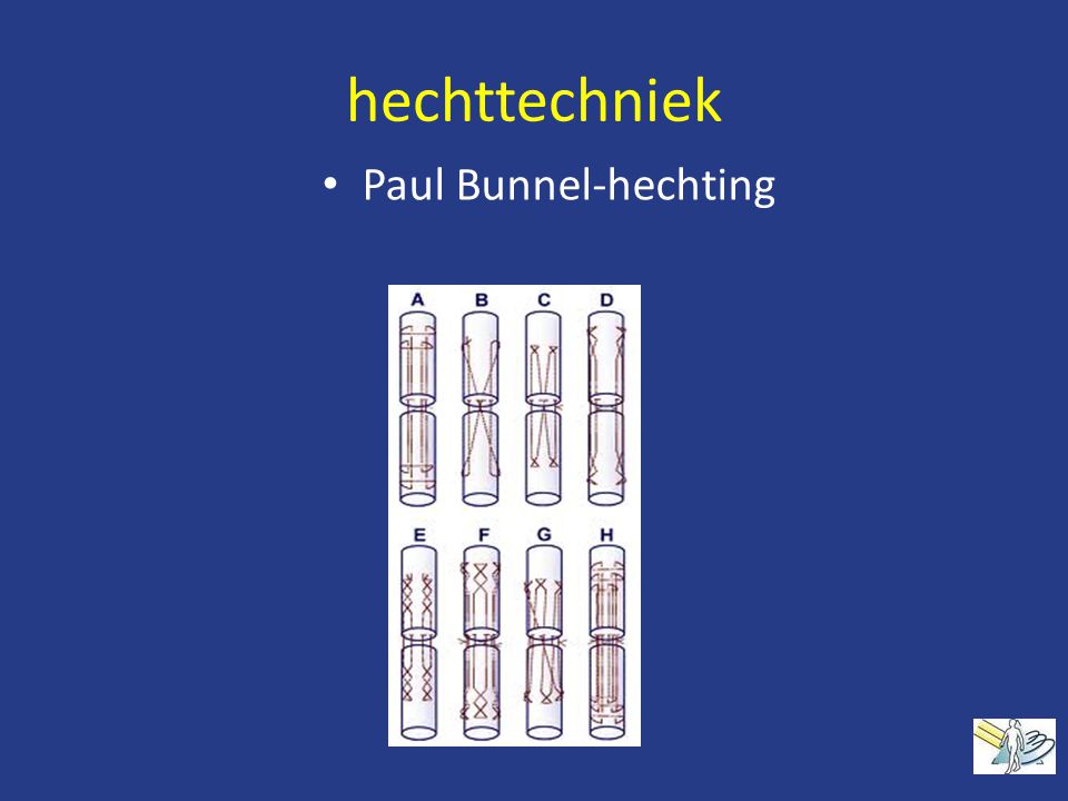 hechttechniek Paul Bunnel-hechting