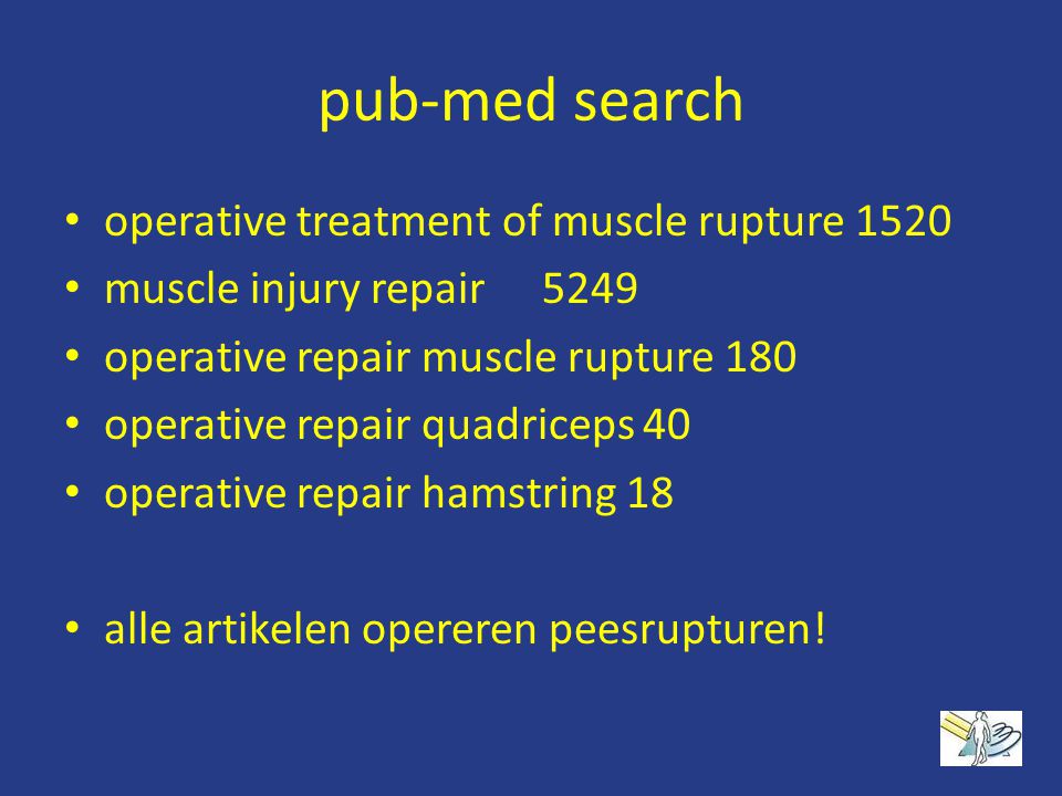 pub-med search operative treatment of muscle rupture 1520