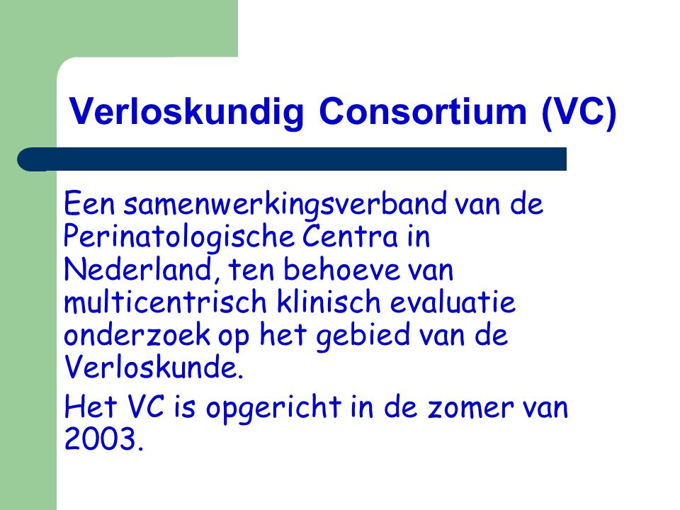 Verloskundig Consortium (VC)