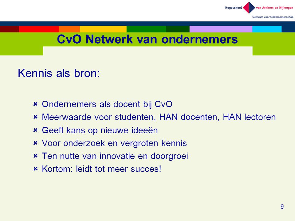CvO Netwerk van ondernemers