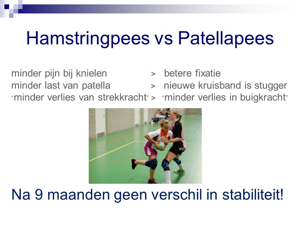 Hamstringpees vs Patellapees