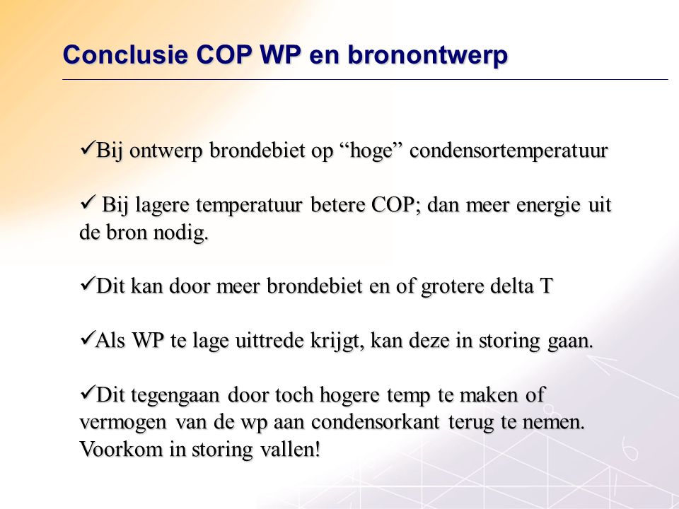 Conclusie COP WP en bronontwerp