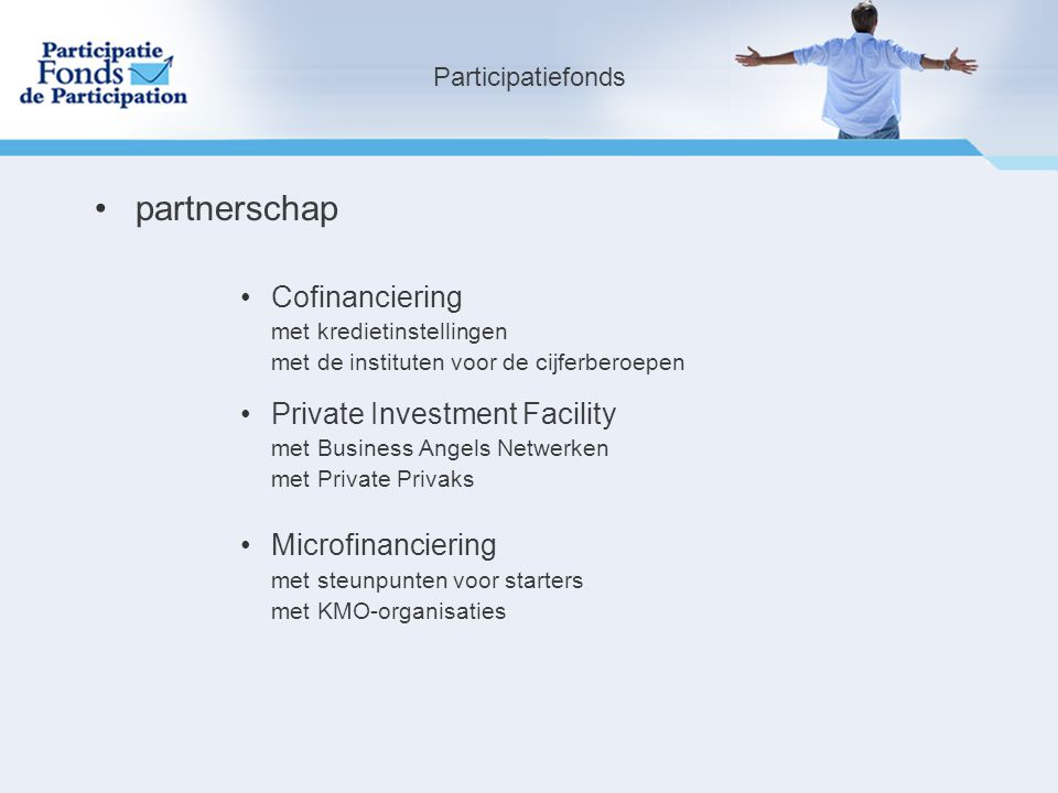 partnerschap Cofinanciering Private Investment Facility