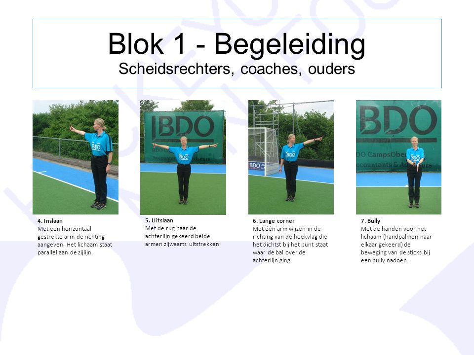 Blok 1 - Begeleiding Scheidsrechters, coaches, ouders