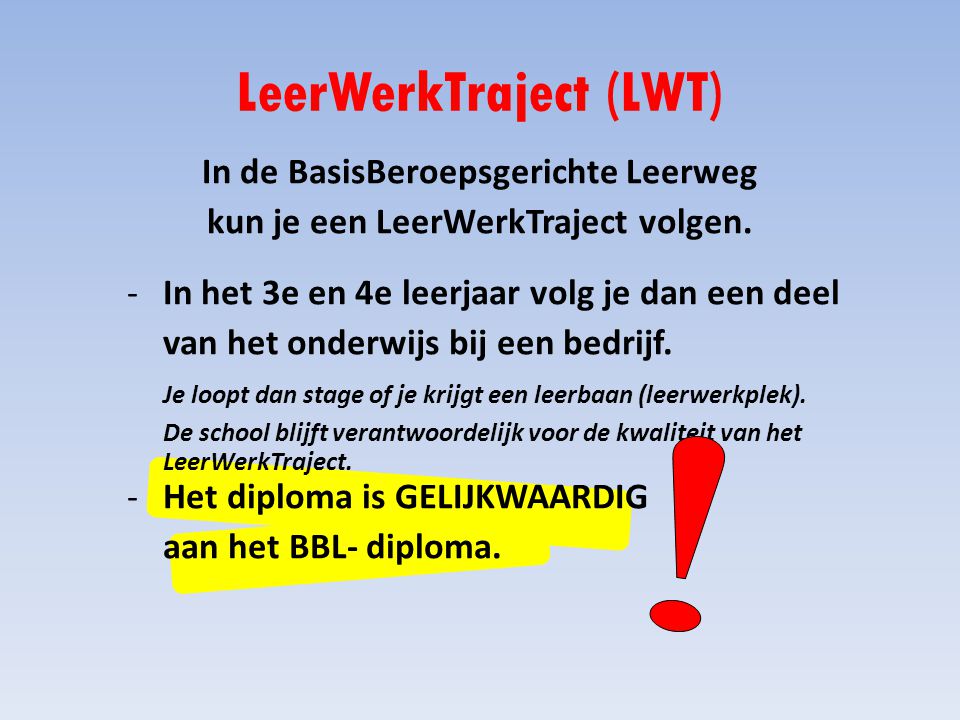 LeerWerkTraject (LWT)