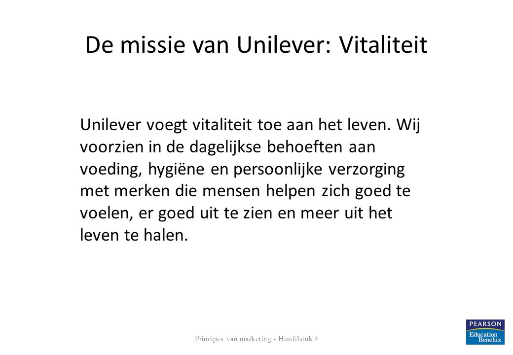 De missie van Unilever: Vitaliteit